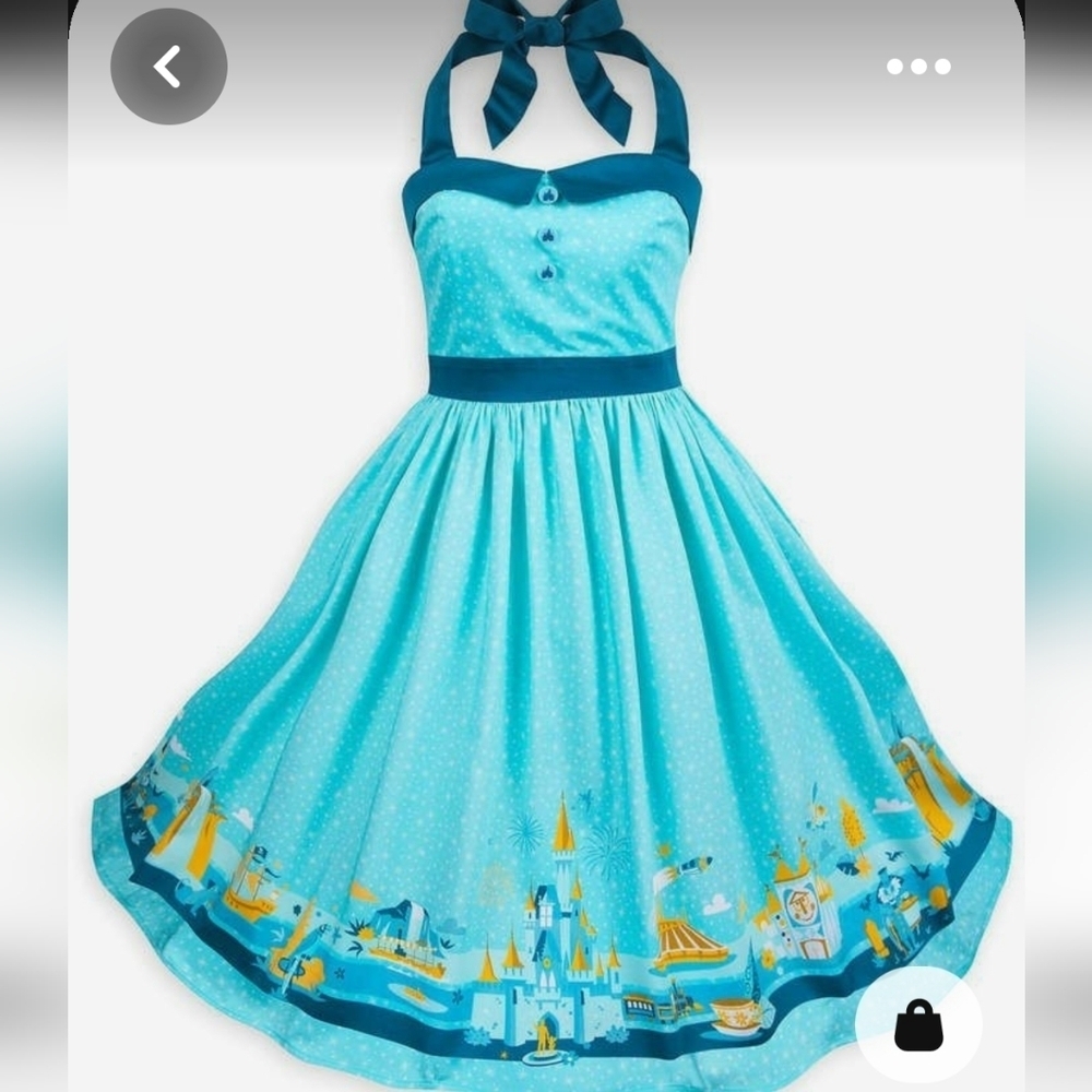 Disney Parks Dress Shop Magic Kingdom Retro Fit And Flare Dress Size Small - Picture 14 of 14